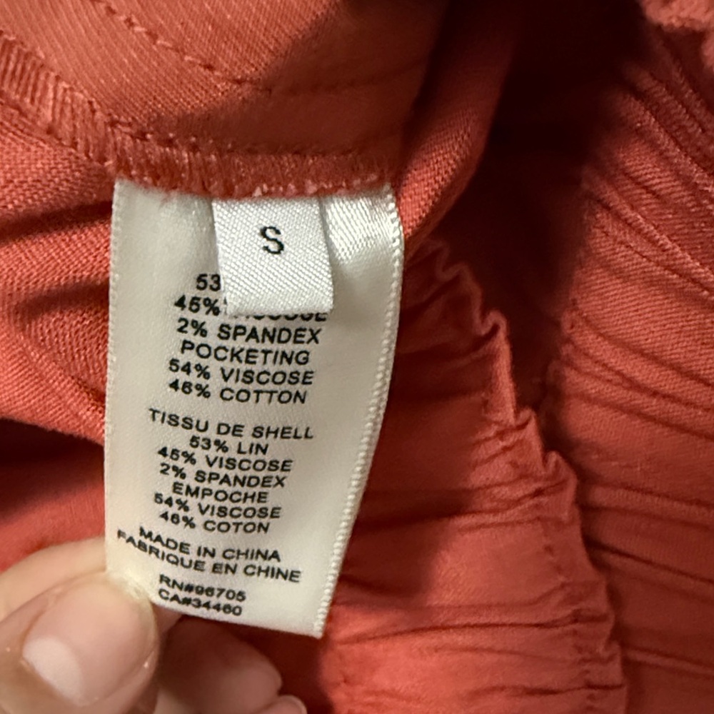 Rebecca Taylor High Waist Rust Shorts - Picture 3 of 5